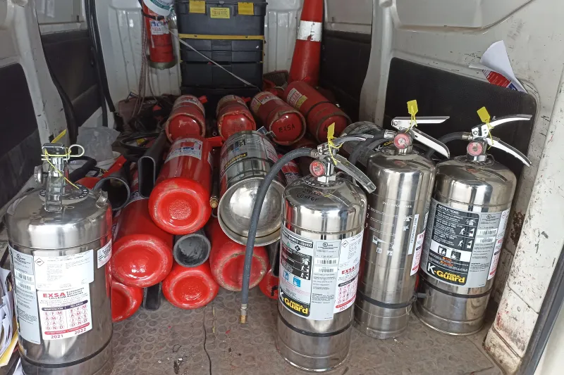 Servicio de mantencion de toda clase de extintores