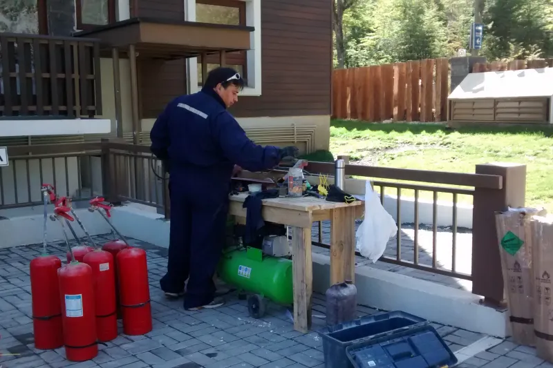 Capacitación practica de extintores